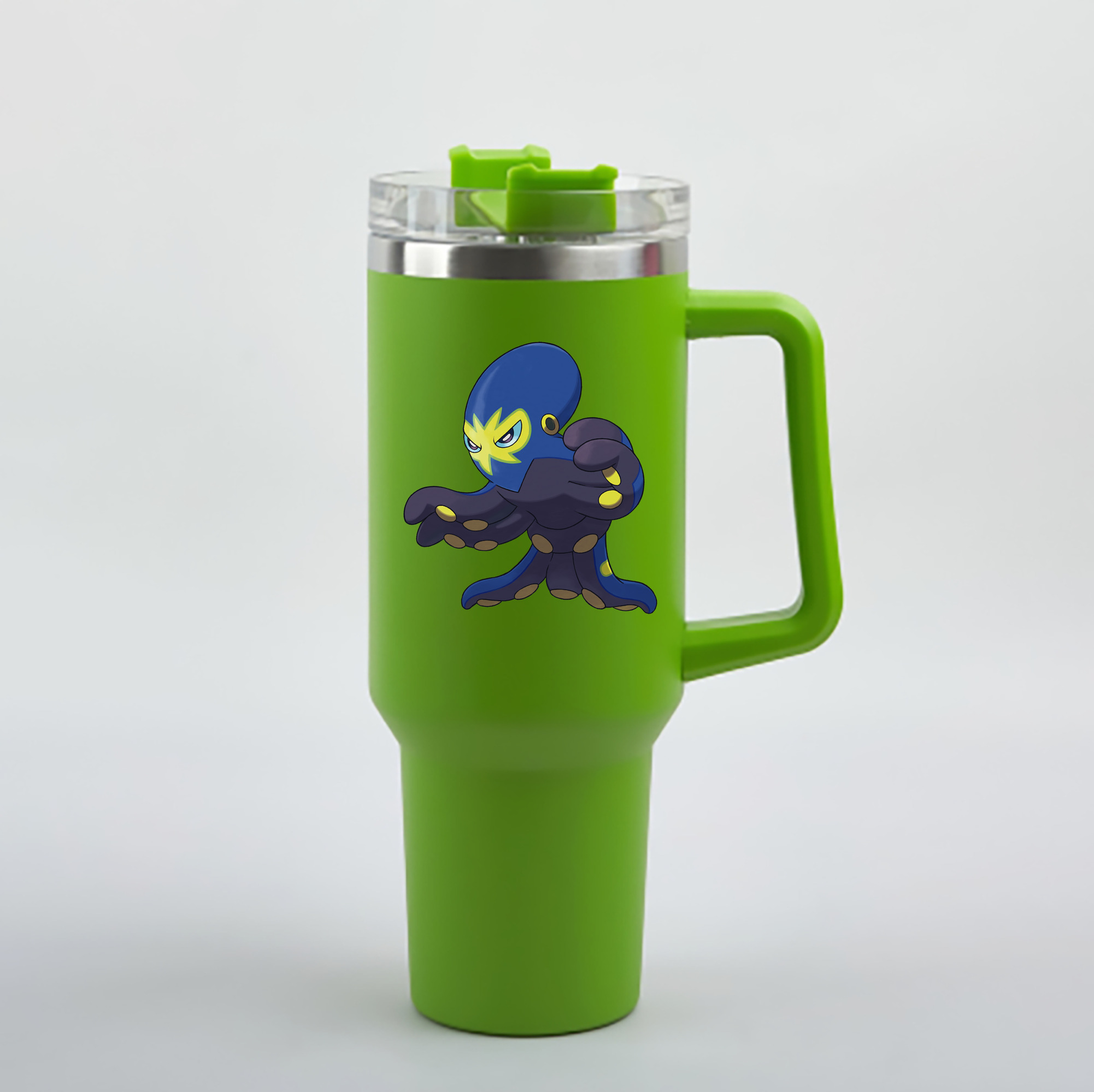 （画像用） ポケットモンスター Pokémon 1200mL車用タンブラー - クリスタルステッカー（プラスチックストロー付き）